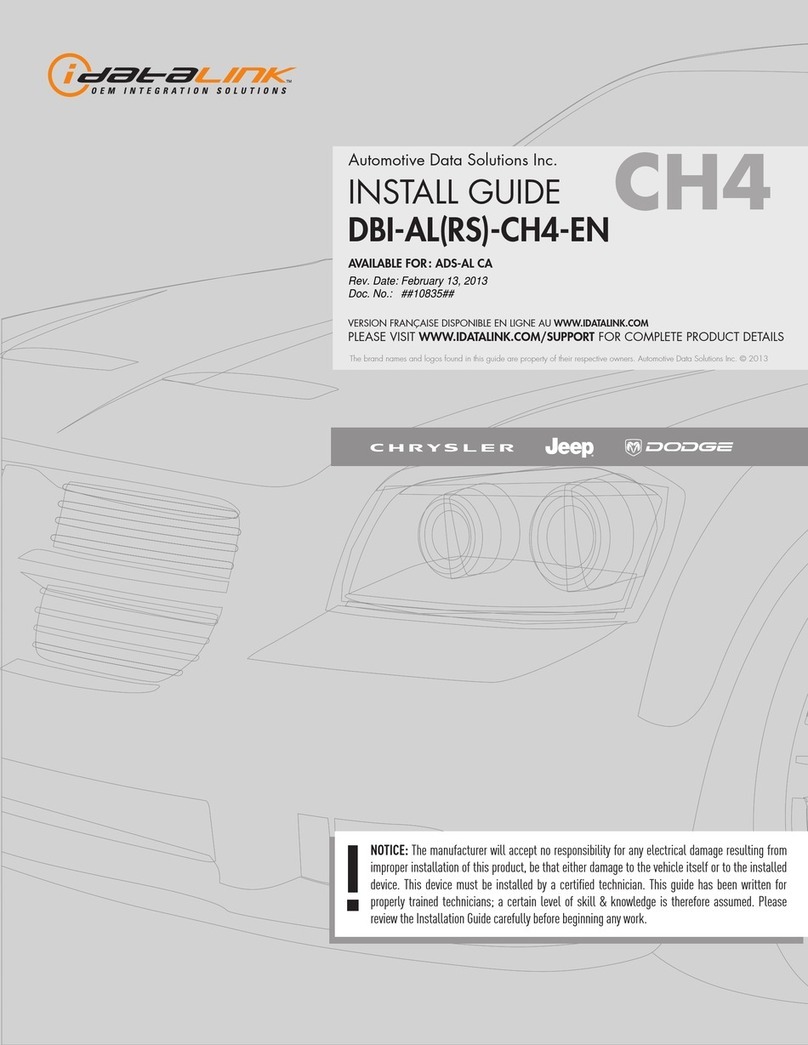 iDataLink DBI-ALRS-CG4-EN install guide
