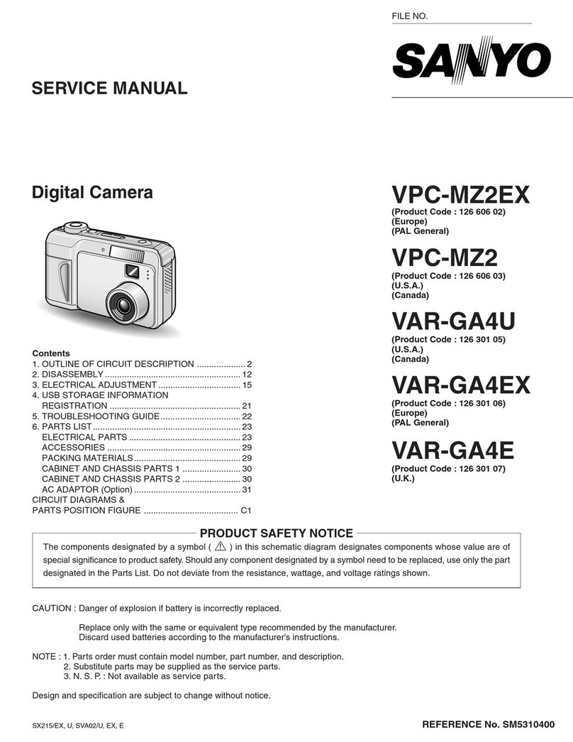 Sanyo VPC-MZ2EX User manual