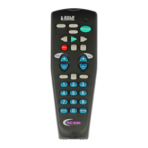 Sole Control Remotes SC230 User manual