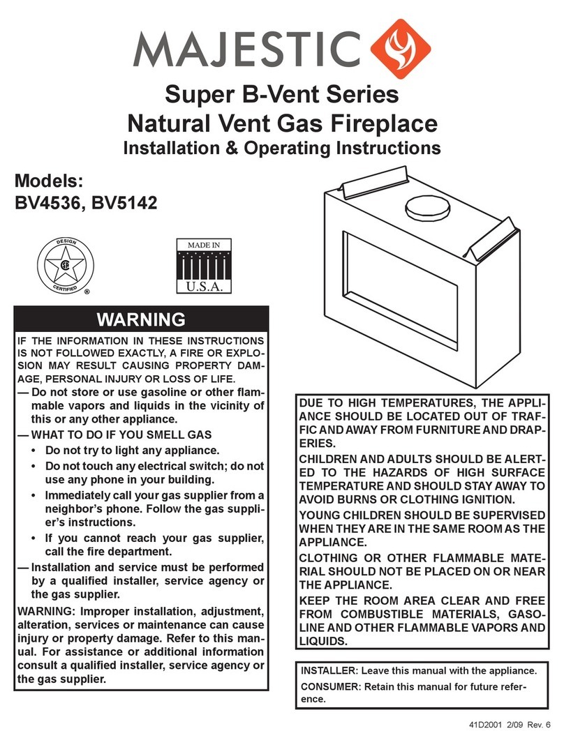 Majestic Super B-Vent Series BV4536 Manual