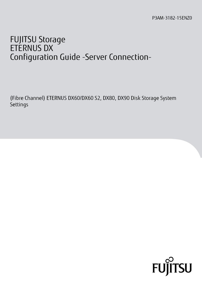 Fujitsu ETERNUS DX60 User manual