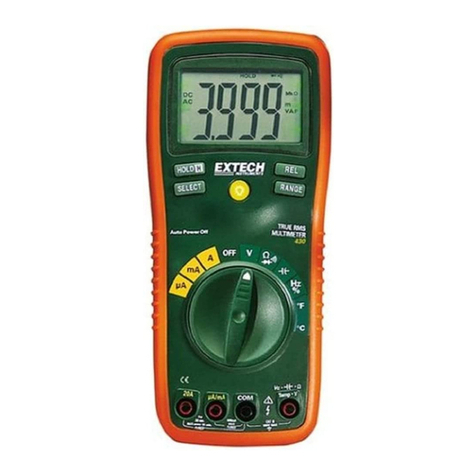Extech Instruments 430 User manual Extech Instruments 430 User manual