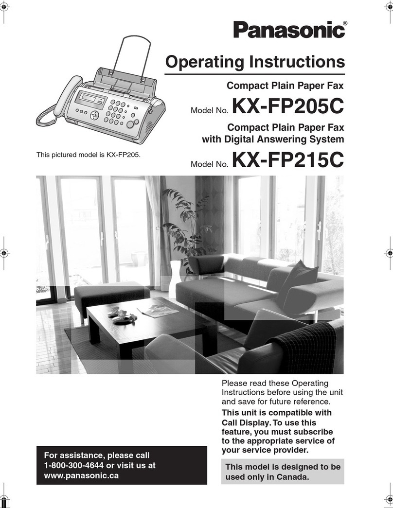 Panasonic KX-FP205C operating instructions