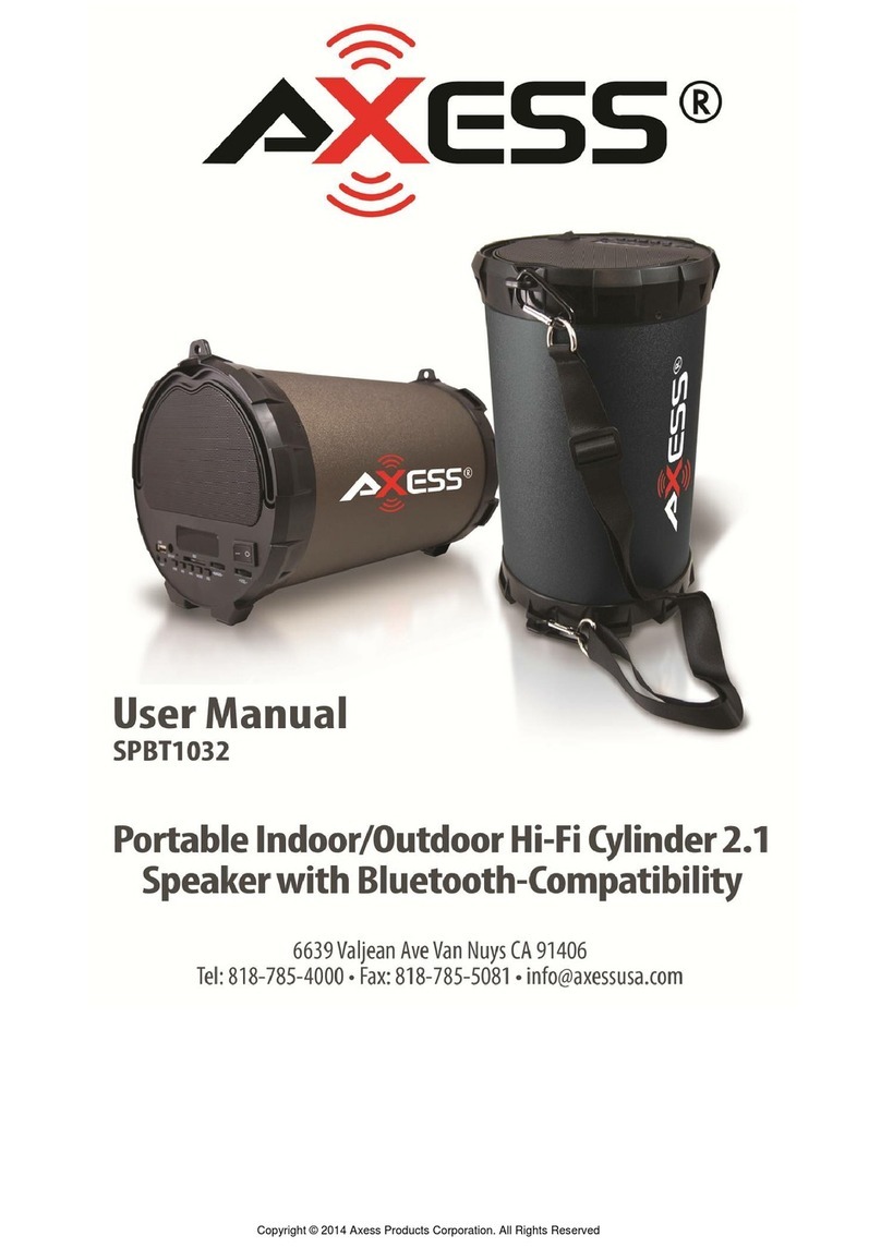 Axess SPBT1032 User manual Axess SPBT1032 User manual