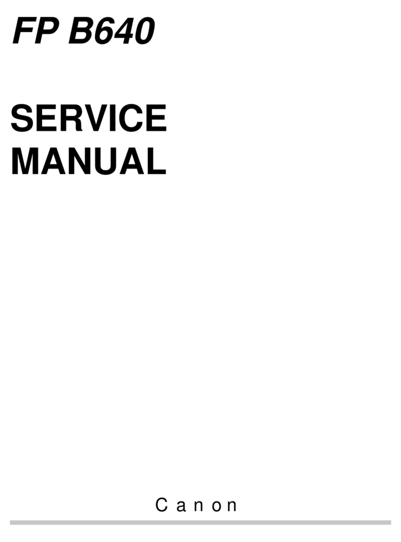 Canon FP B640 User manual Canon FP B640 User manual