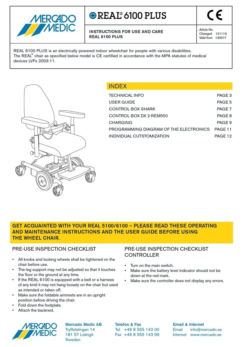 Mercado Medic REAL 6100 PLUS Instructions for use and care Mercado Medic REAL 6100 PLUS Instructions for use and care