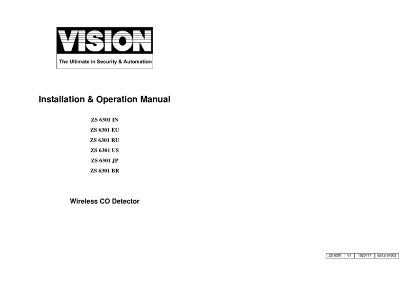 Vision ZS 6301 IN Installation & operation manual