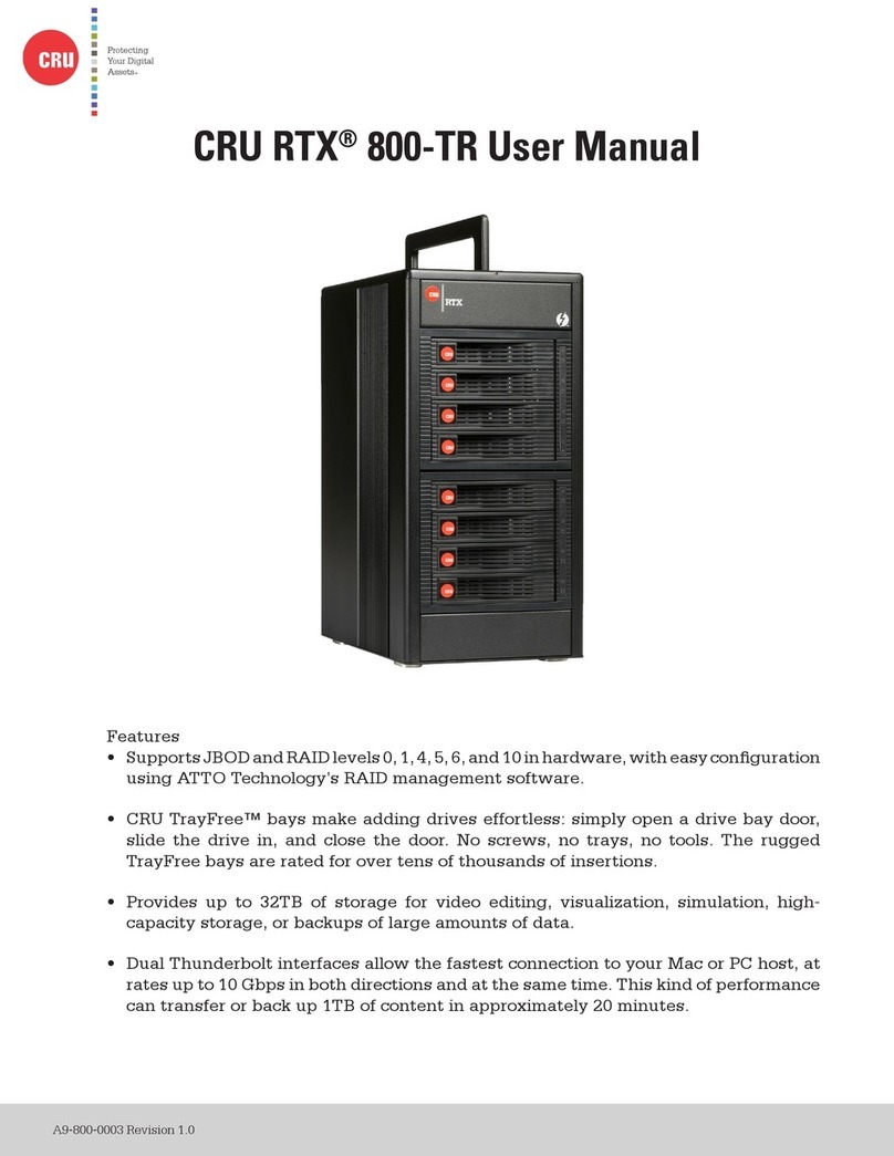 CRU RTX 800-TR user manual