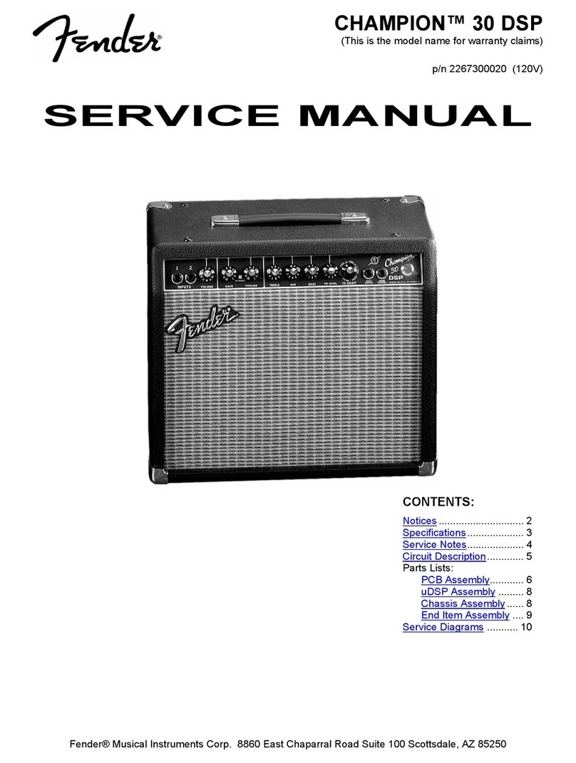 Fender CHAMPION 30 DSP User manual