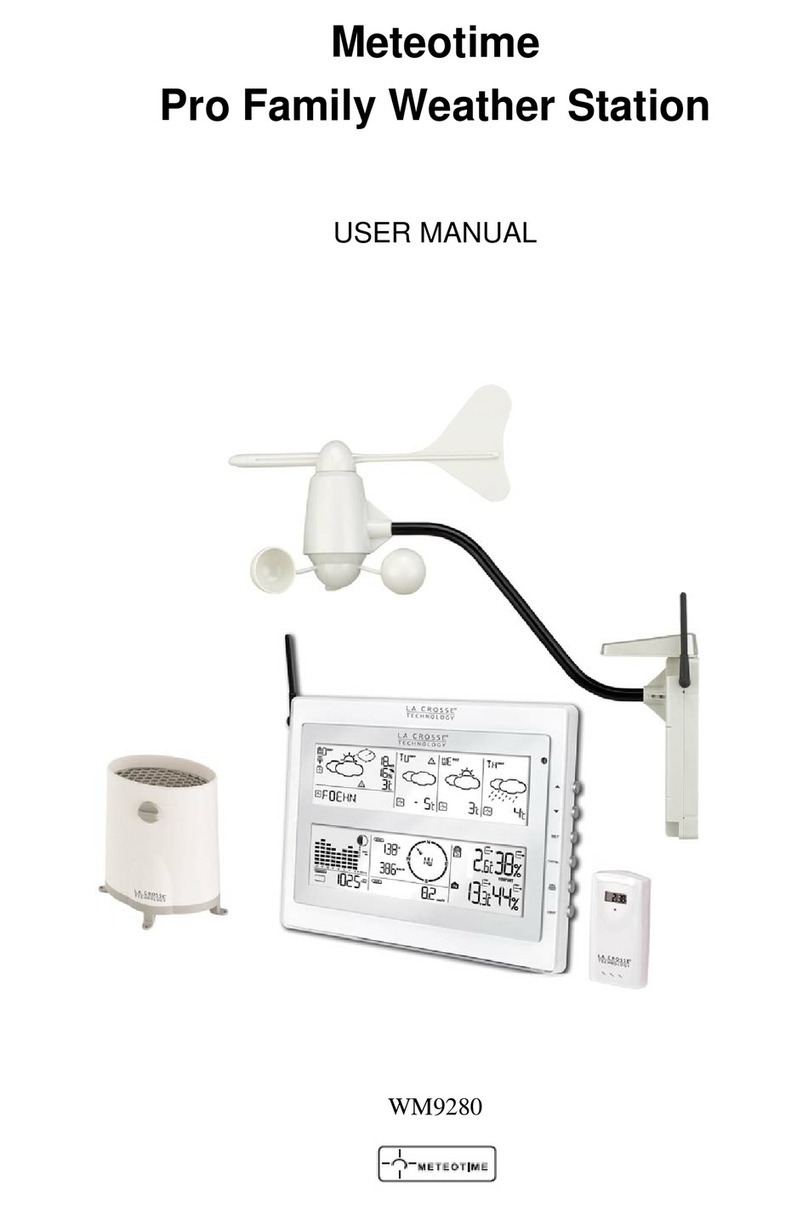La Crosse WM9280 Meteotime User manual