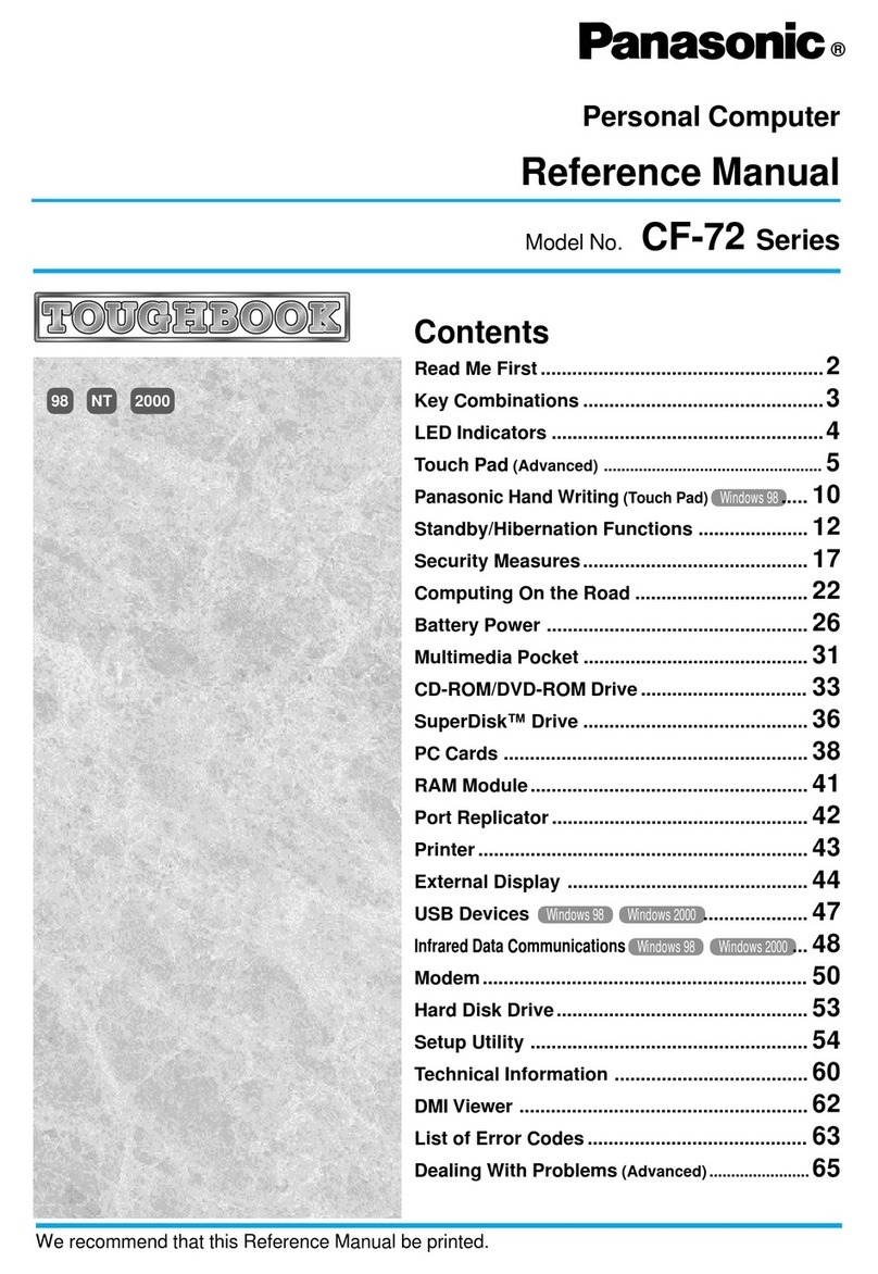 Panasonic ToughBook CF-72 Series User manual