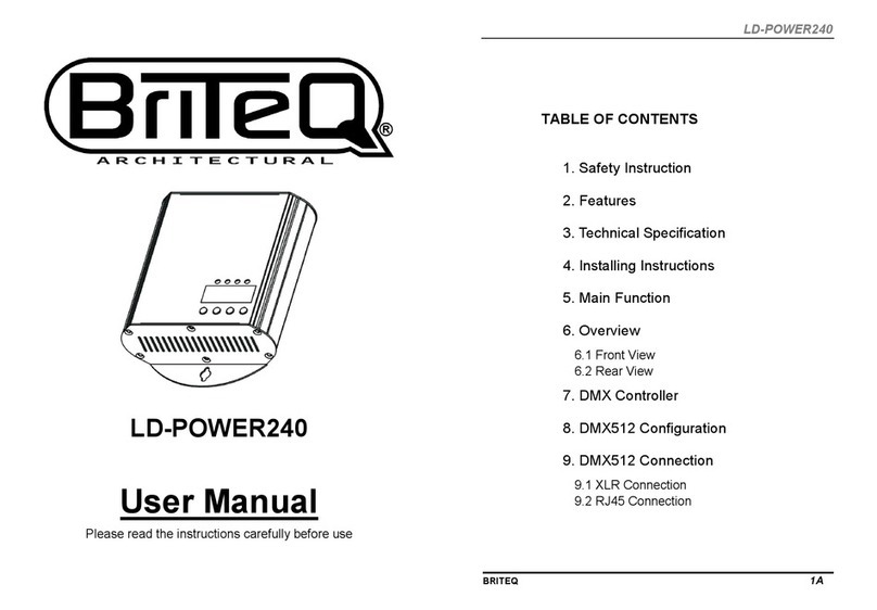 Briteq LD-POWER240 User manual