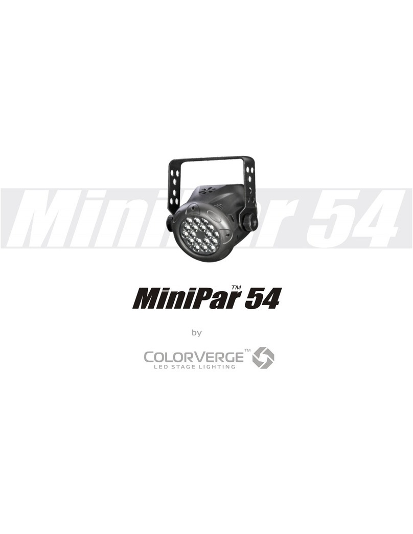 ColorVerge MiniPar 54 manual