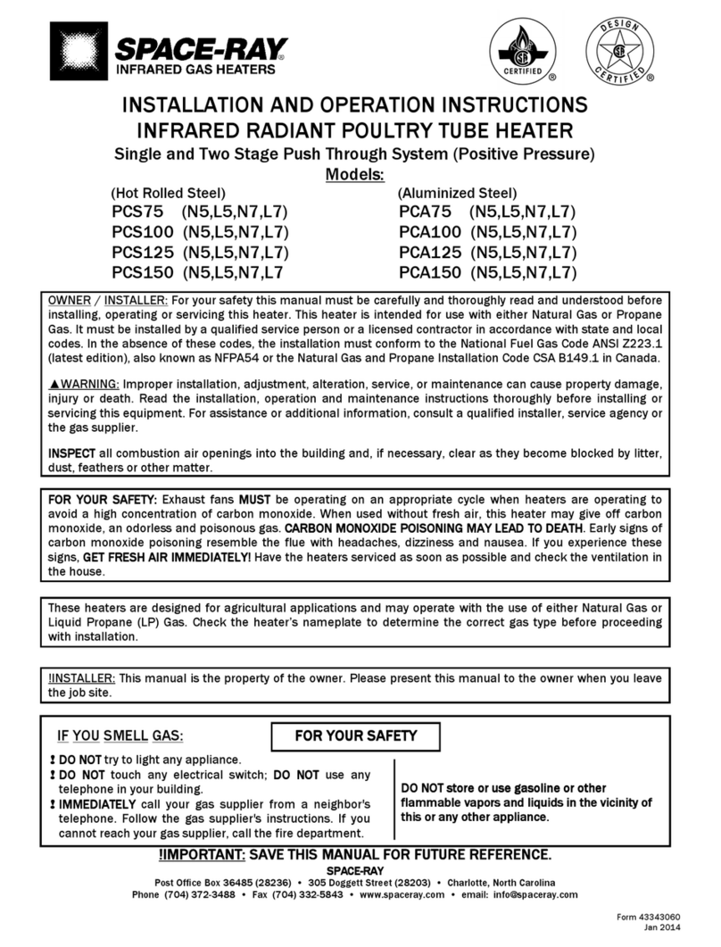 Space-Ray PCS75N5 User manual Space-Ray PCS75N5 User manual