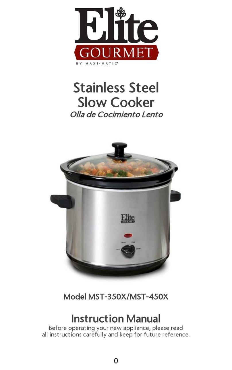 Elite Gourmet MST-350X instruction manual
