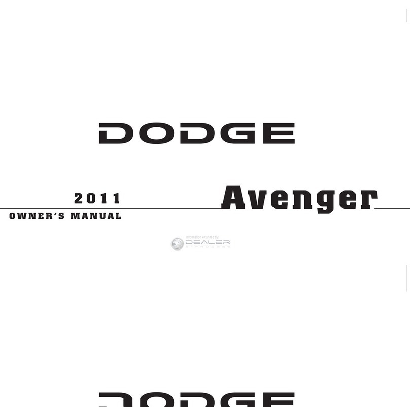 Dodge Avenger 2011 User manual Dodge Avenger 2011 User manual