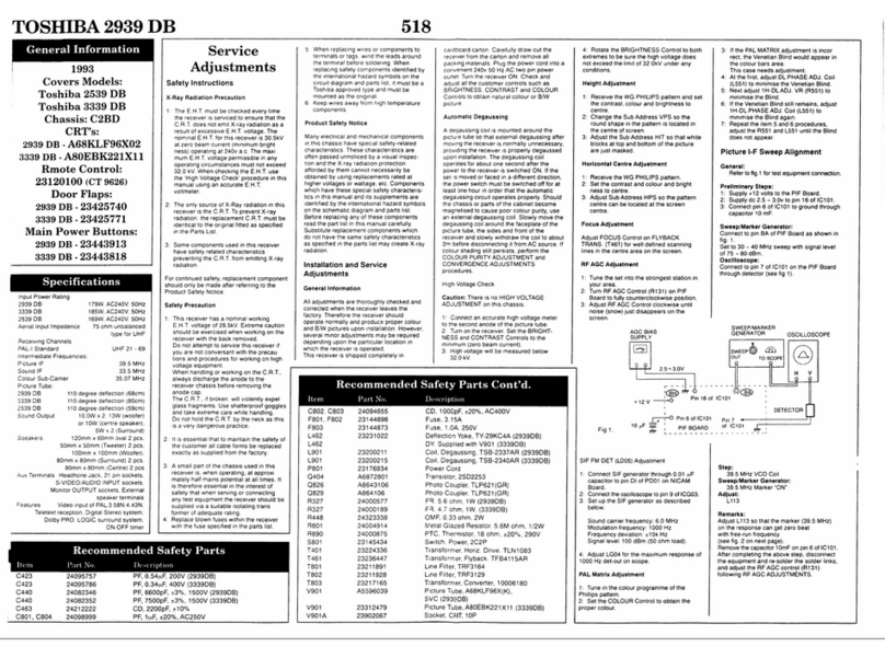 Toshiba 2539 DB User manual
