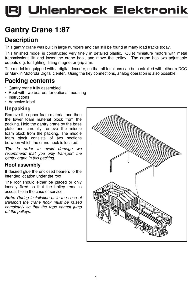 Uhlenbrock Electronik Gantry Crane 1:87 user manual