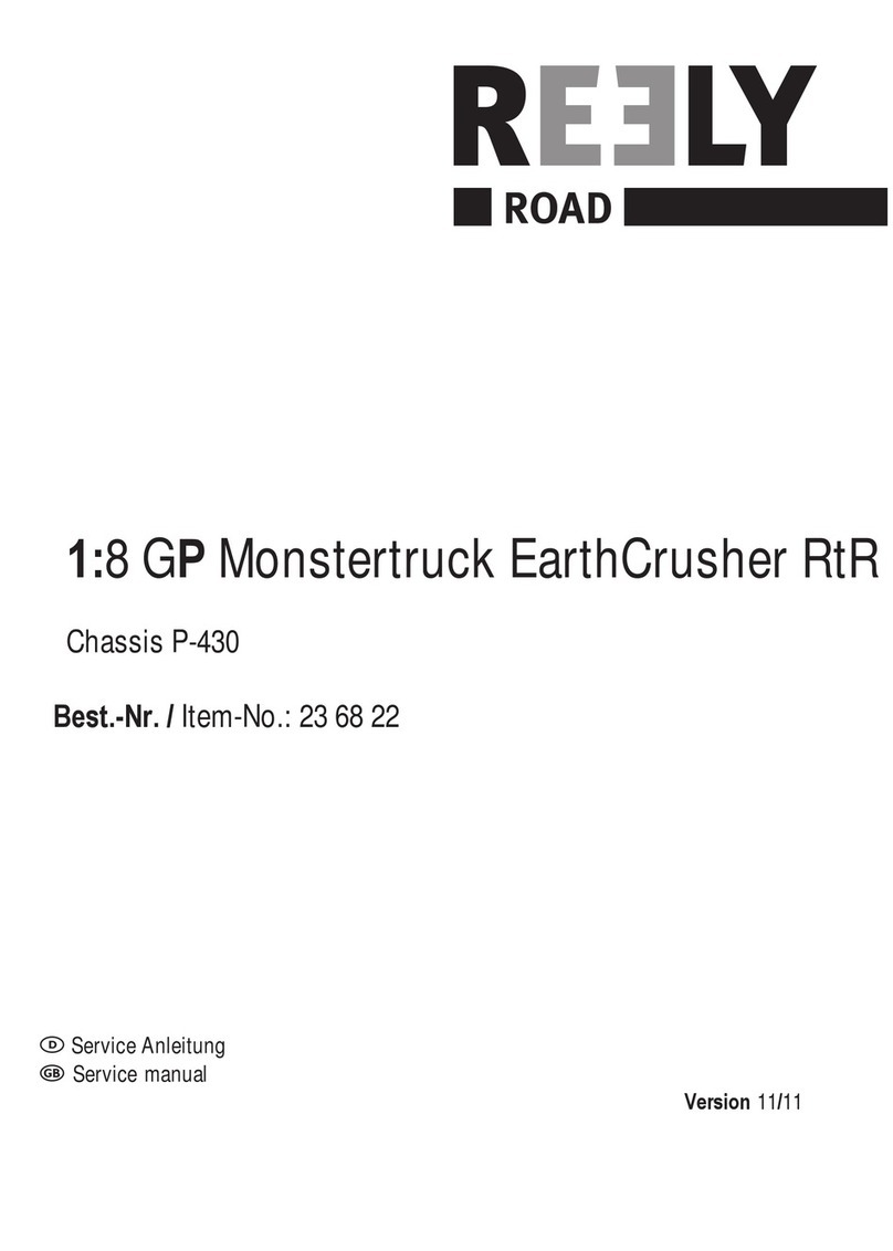 Reely 1:8 GP Monstertruck EarthCrusher RtR Service manual
