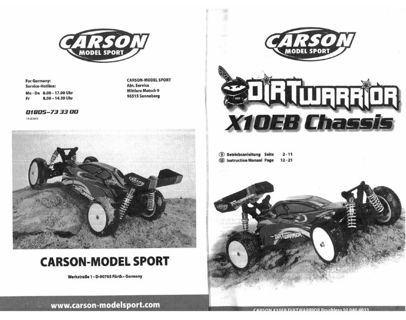 Carson DirtWarrior X10EB Chassis instruction manual