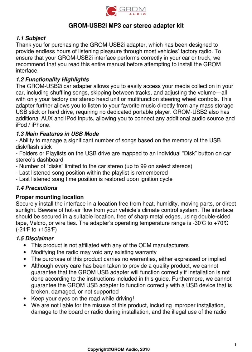 GROM Audio GROM-USB2i user manual