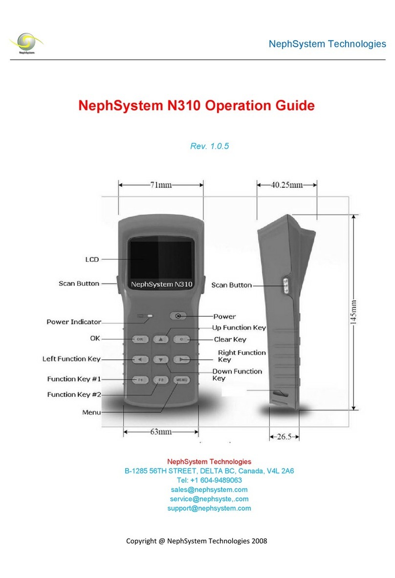 NephSystem Technologies N310 Operation guide NephSystem Technologies N310 Operation guide