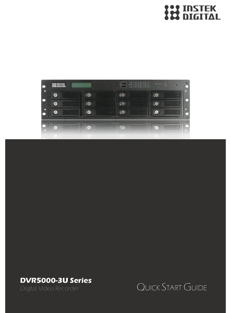 Instek Digital DVR5000-3U Series quick start guide