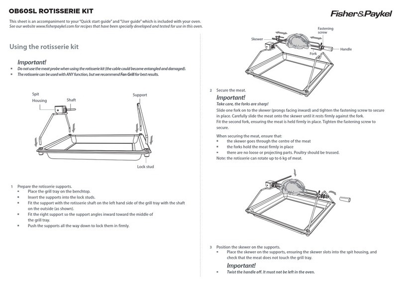 Fisher & Paykel OB60SL User manual