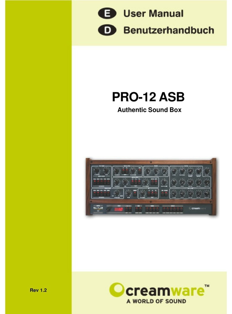 CreamWare PRO-12 ASB User manual