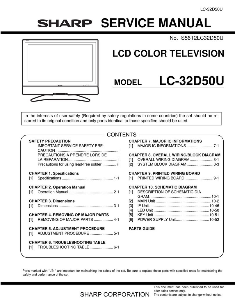 Sharp Aquos LC 32D50U User manual