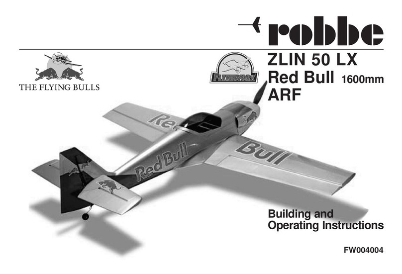ROBBE ZLIN 50LX RED BULL 1600MM ARF Operating instructions