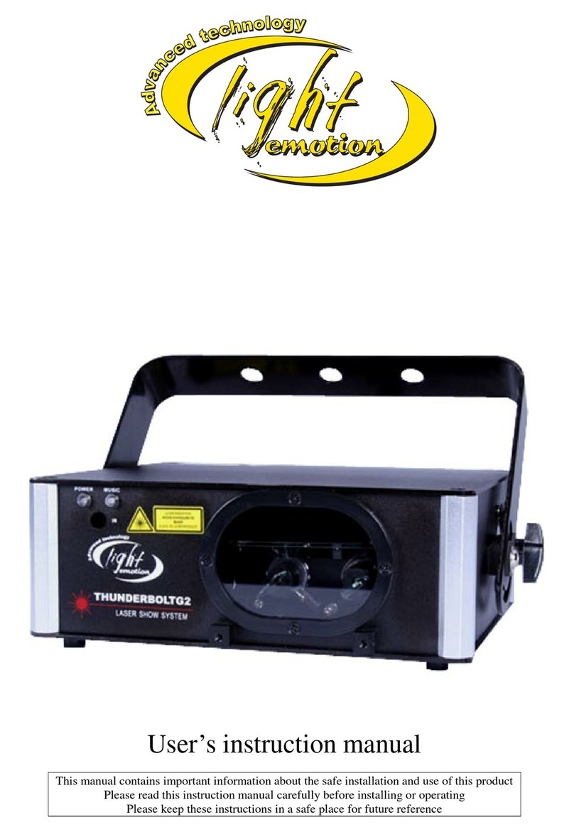 Light Emotion thunderboltg2 Operator's manual Light Emotion thunderboltg2 Operator's manual