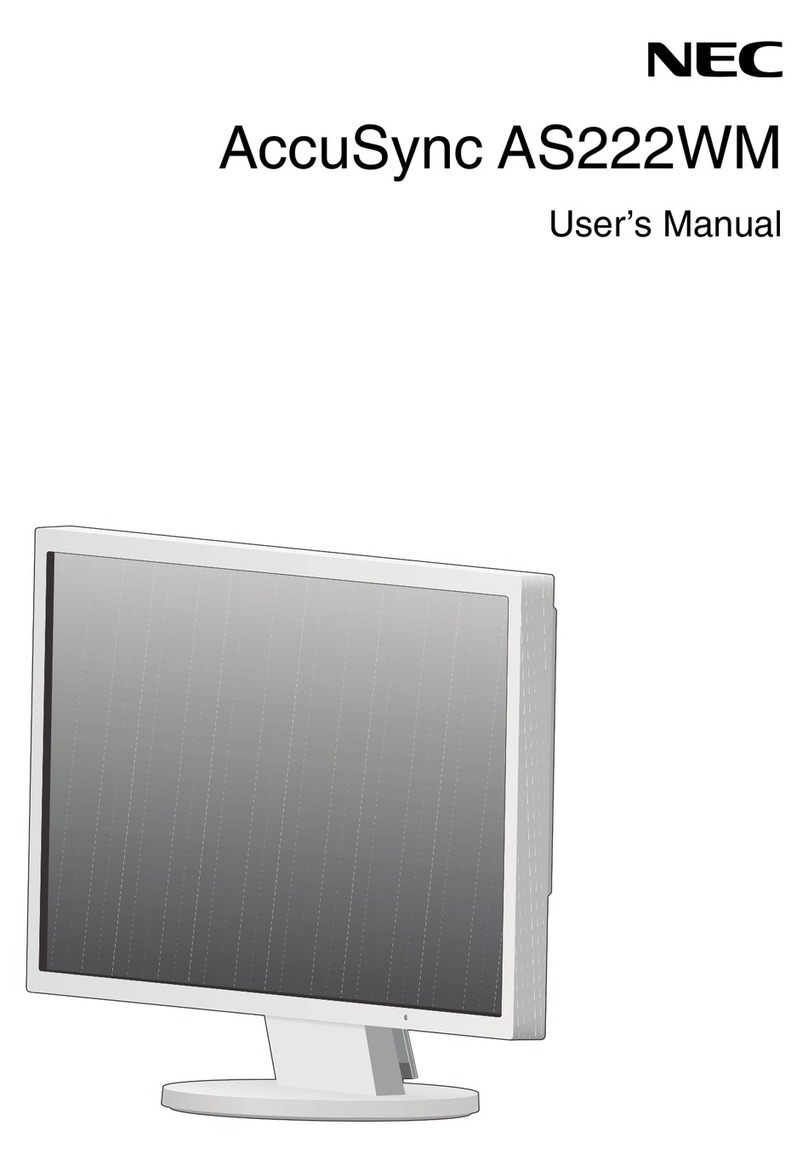 NEC AccuSync AS222WM User manual