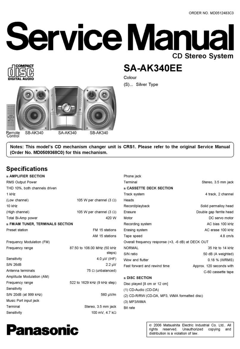 Panasonic SA-AK340EE User manual