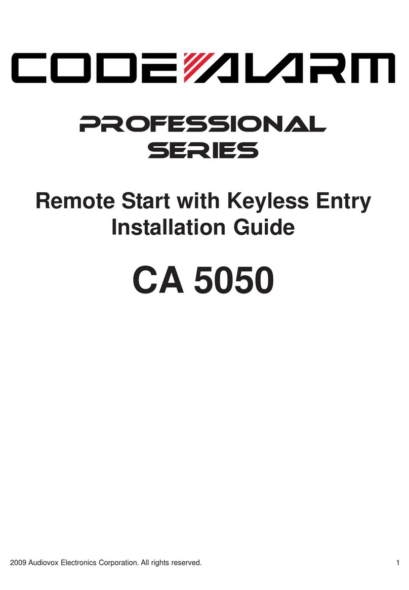 Code Alarm Professional Series CA 5050 User manual
