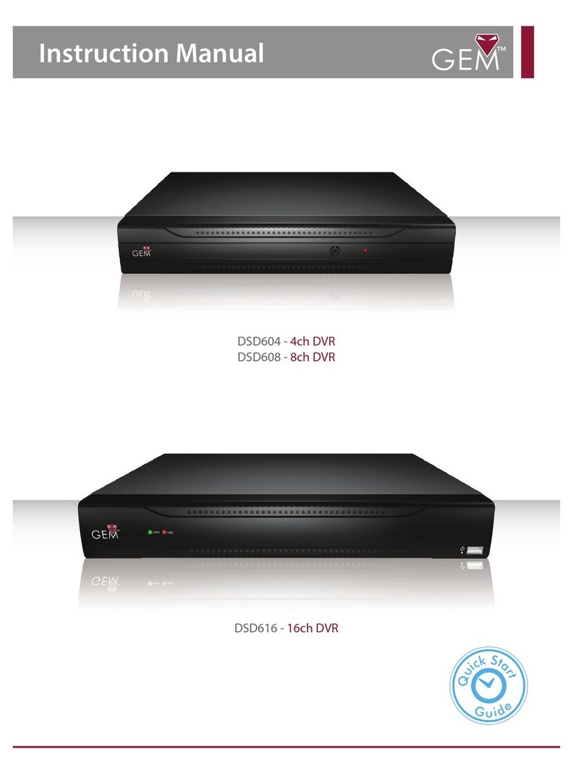 GEM DSD604 instruction manual