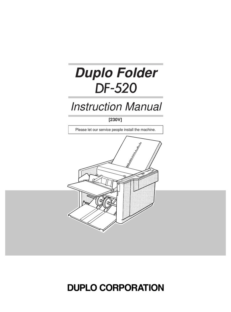Duplo DF-520 instruction manual