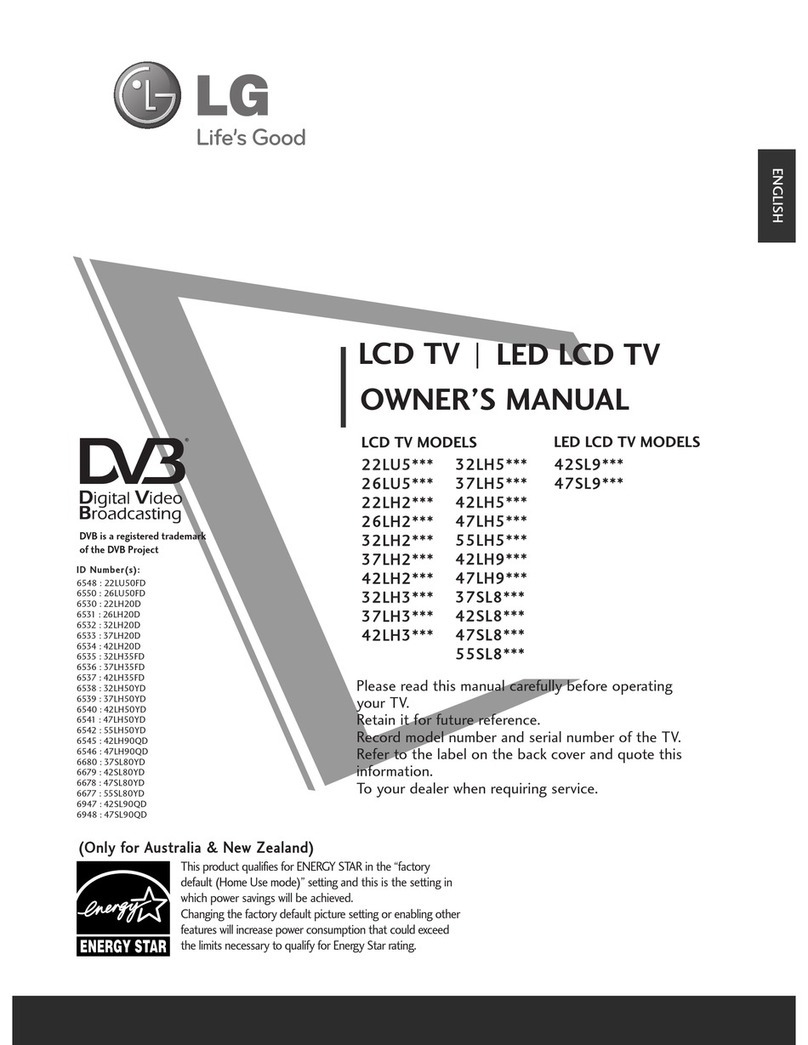 LG 22LU5*** series owner's manual