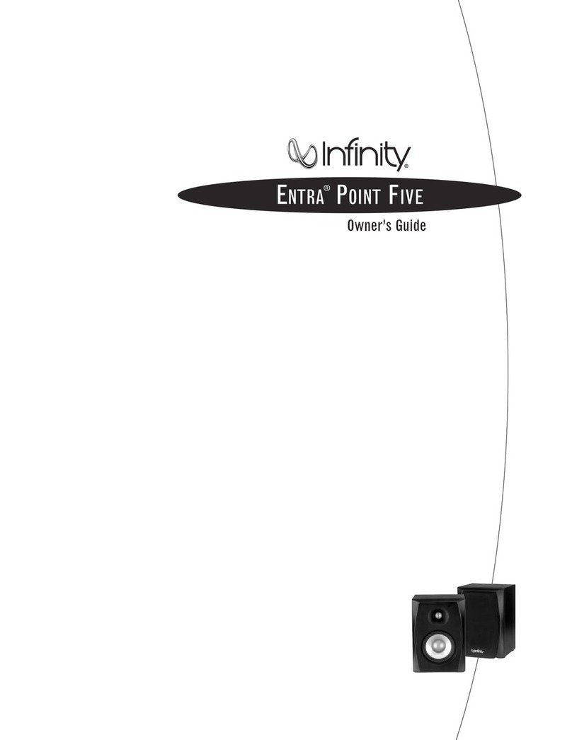 Infinity Entra Point Five User manual