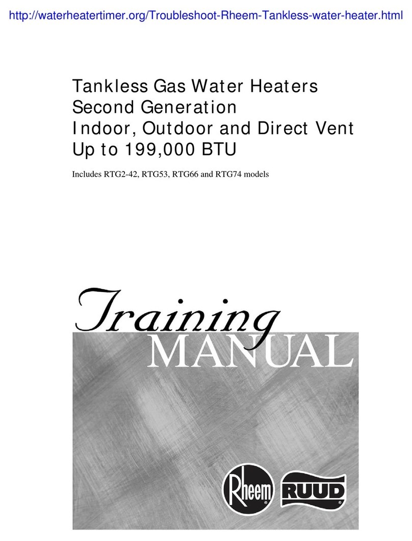 Rheem RTG2-42 Programming manual