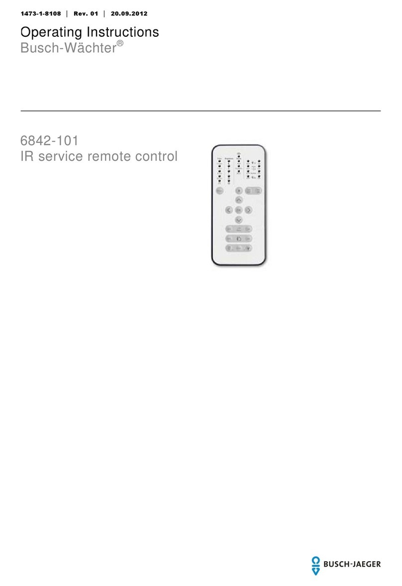 Busch-Jaeger 6842-101 operating instructions