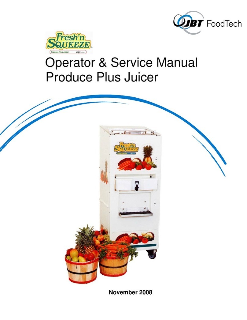 Fresh'n Squeeze Produce Plus Operator's and service manual