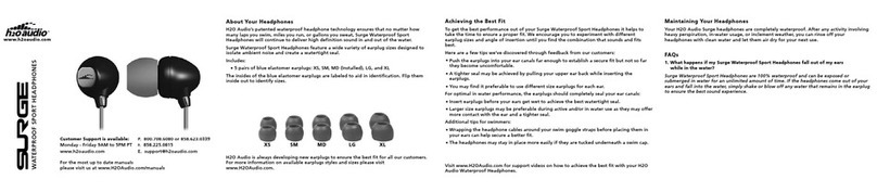 H2O Audio Surge User manual
