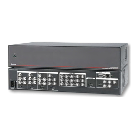 Extron electronics WindoWall Pro Series User manual