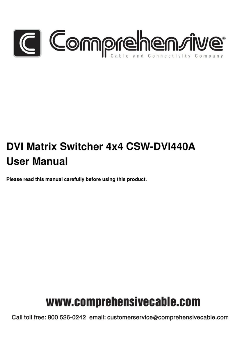 Comprehensive CSW-DVI440A User manual Comprehensive CSW-DVI440A User manual