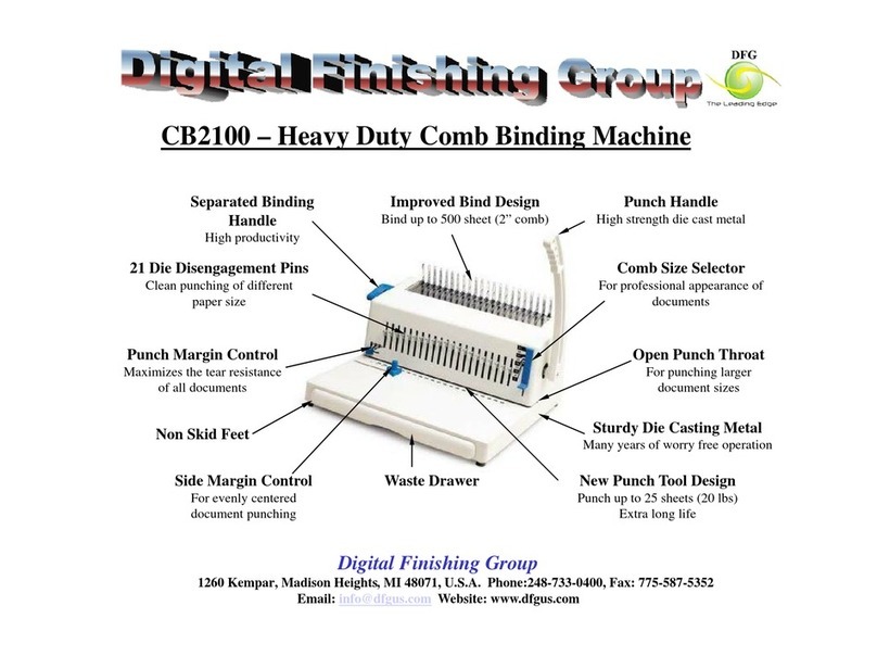 Digital Finishing Group CB2100 user guide