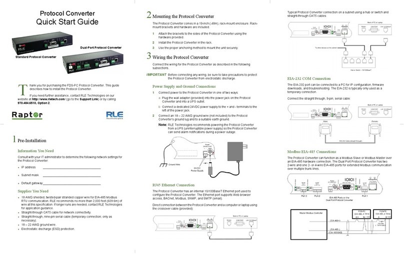 RLE Technologies FDS-PC quick start guide