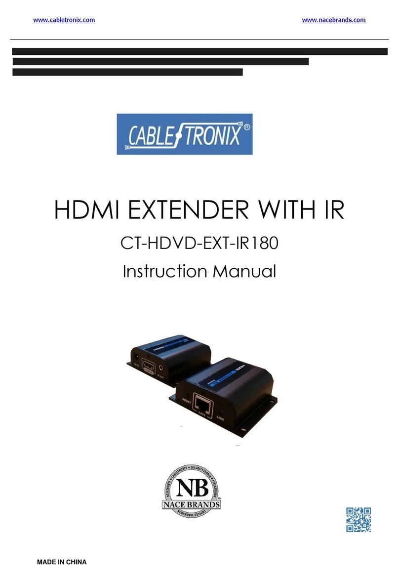 Cable-Tronix CT-HDVD-EXT-IR180 instruction manual