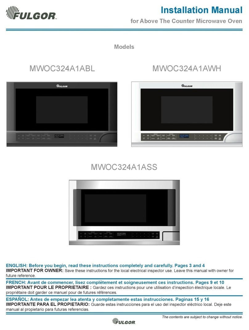 FULGOR MWOC324A1ABL User manual