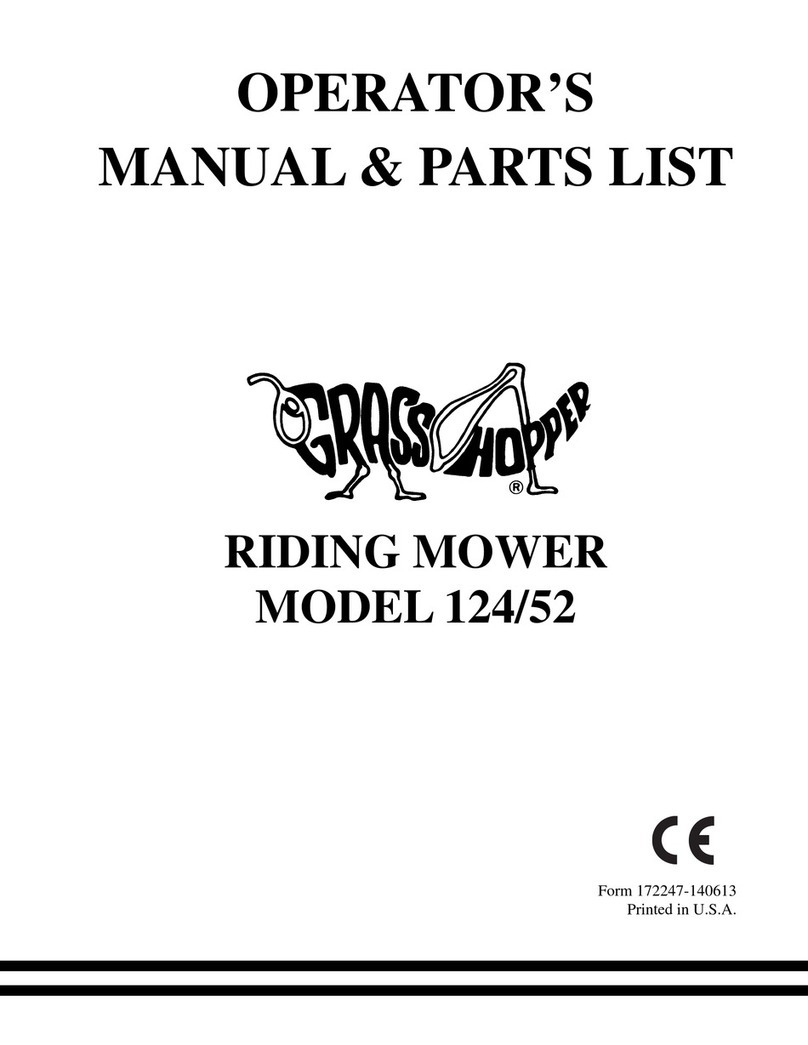 Grasshopper 124/52 Installation and maintenance instructions